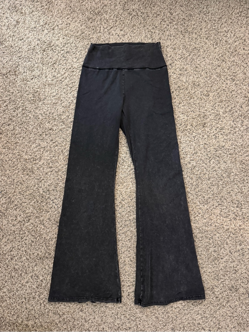 Offline by Aerie Black High-Waist Flared Yoga Pants